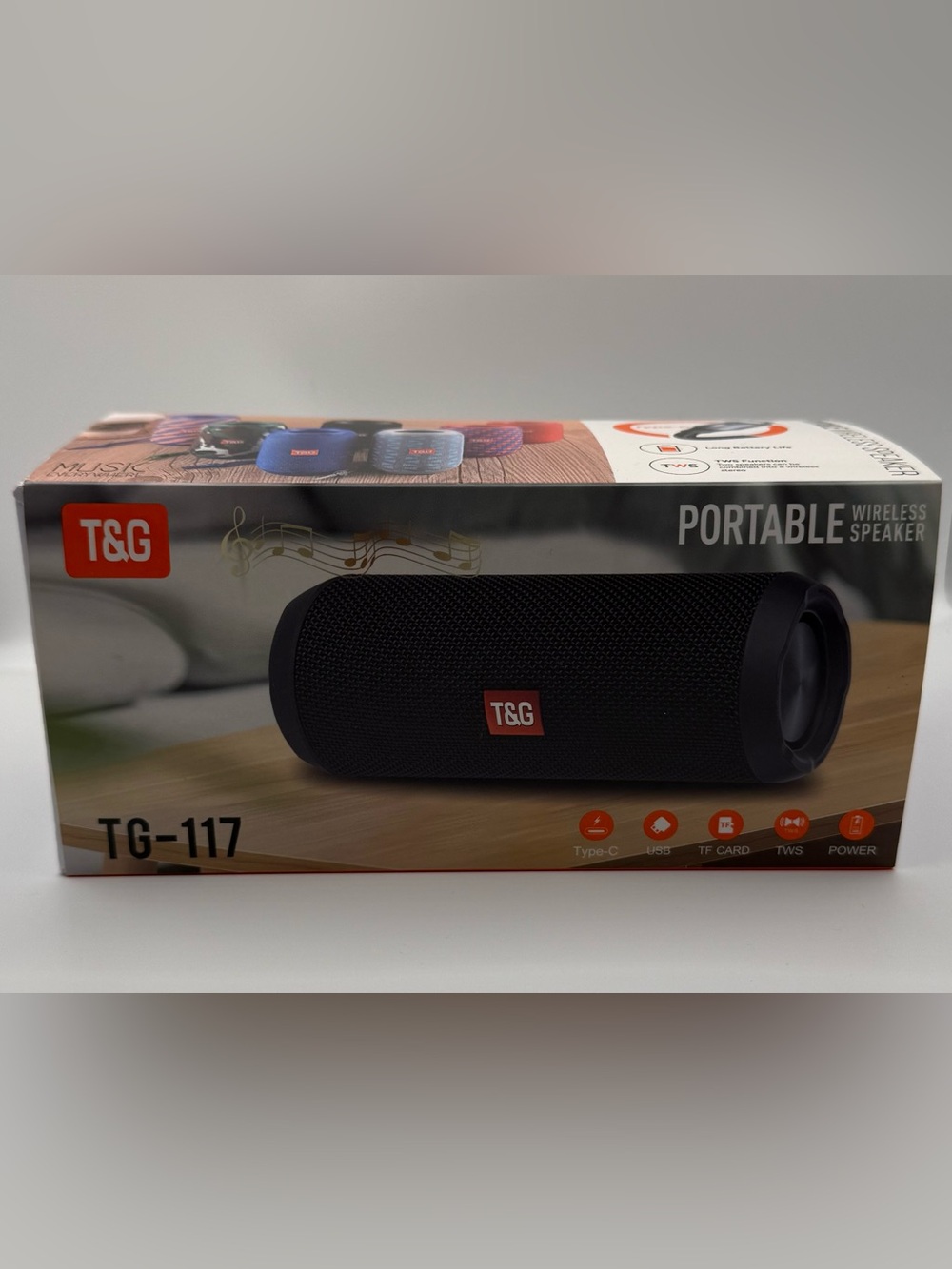 T&G TG-117 Portable Wireless Bluetooth Speaker Red New In Box